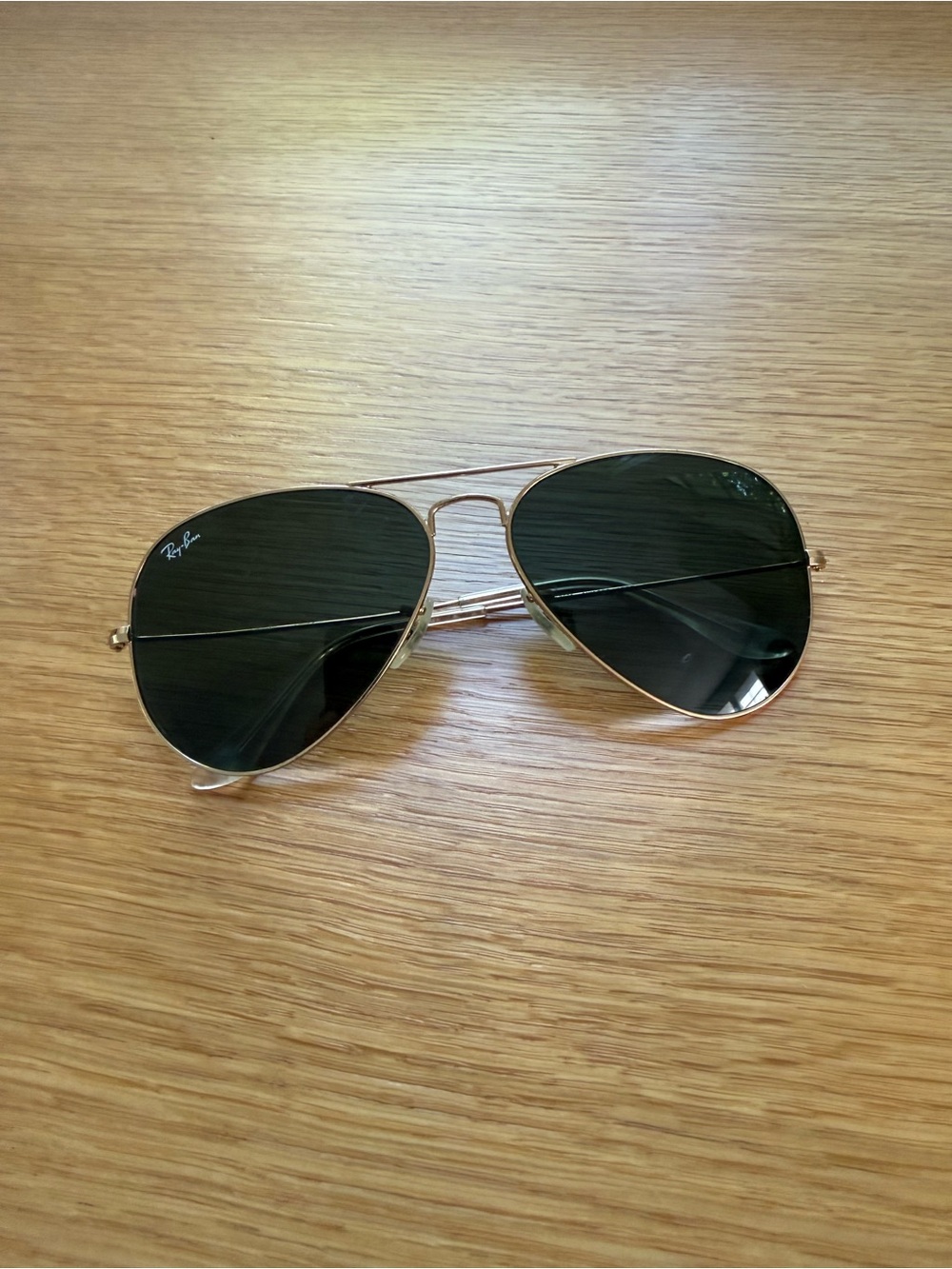 Ray-Ban Aviator Sunglasses - Gold Frame with Dark greyLenses - Picture 2 of 5